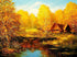 Yellow Autumn Trees & Hut